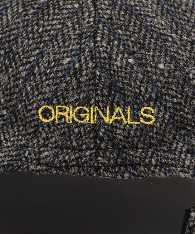 J.PRESS MEN 【J.PRESS ORIGINALS】Lambs Tweed Logo Cap グレー系1
