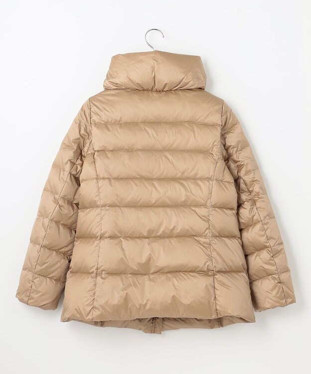 自由区 【XSサイズ～/洗える】ブライトダウン ミドル丈ダウンコート キャメル系