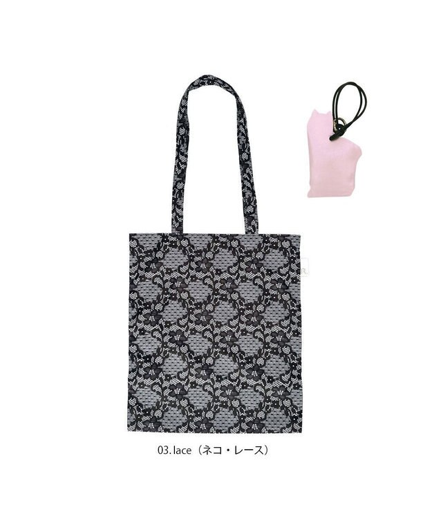 ROOTOTE 1045【ネコ・イヌ】LT.チャーム＆トート-A 03：ネコ・レース