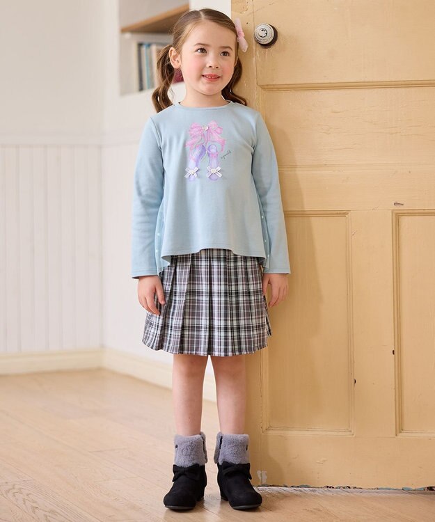 ANY KIDS トゥシューズバックシャン長袖Tシャツ ミント