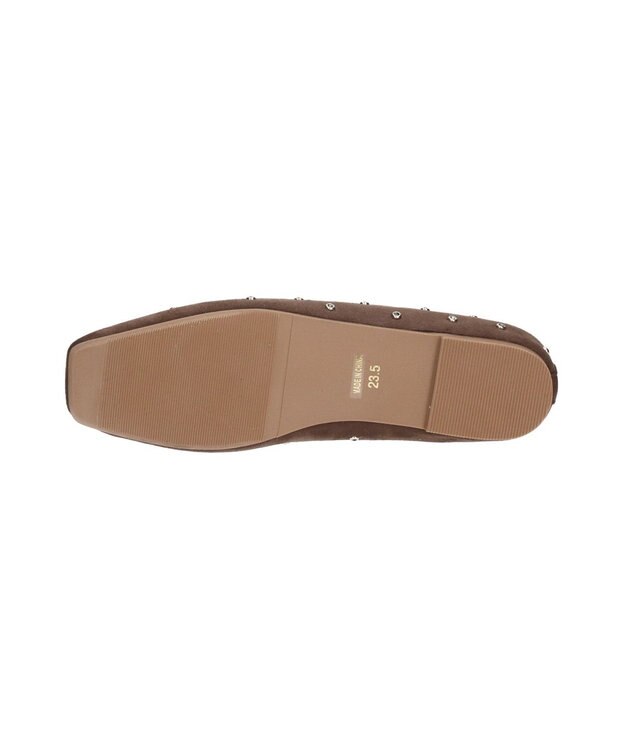 Bridget Birkin 【Bridget Birkin】ドットビジューフラットシューズ ブラウンスウェード