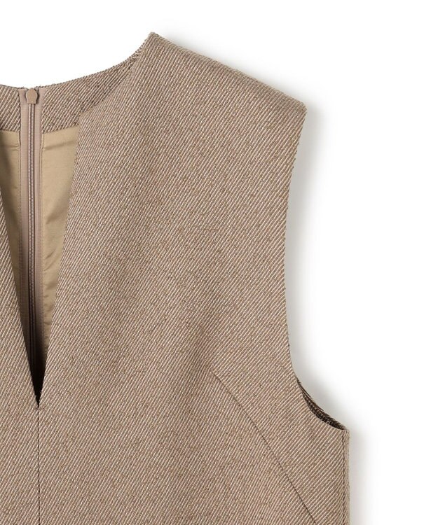 UNFILO リングツイード ジャンスカ モカ