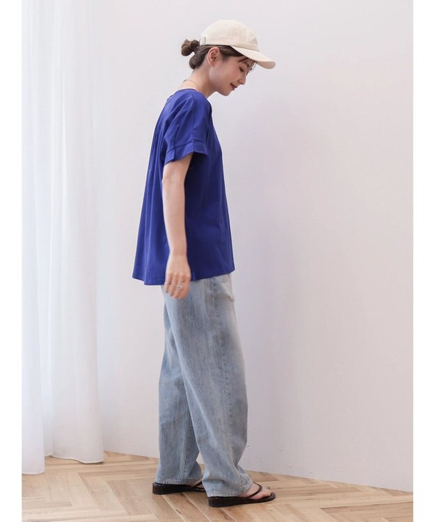 AMERICAN HOLIC 接触冷感袖タックカットプルオーバー Purple