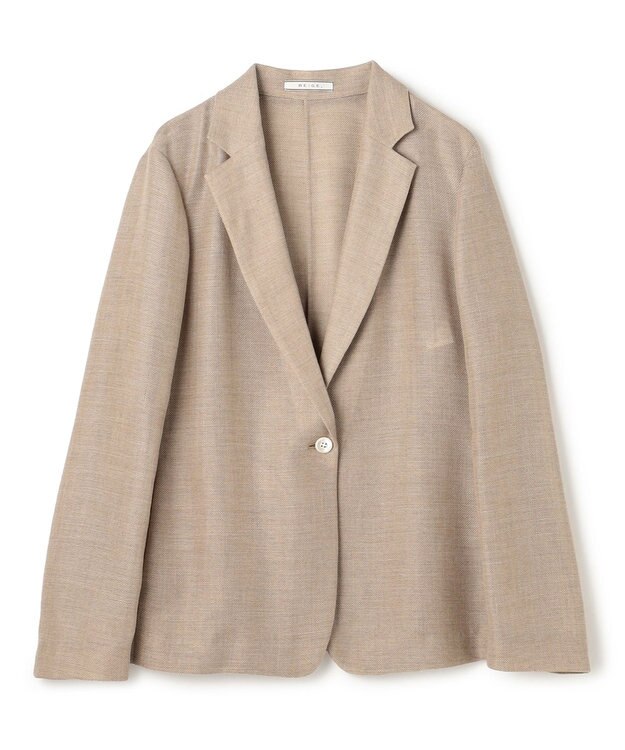 BEIGE， LIATRIS / シアー テーラードジャケット Flax