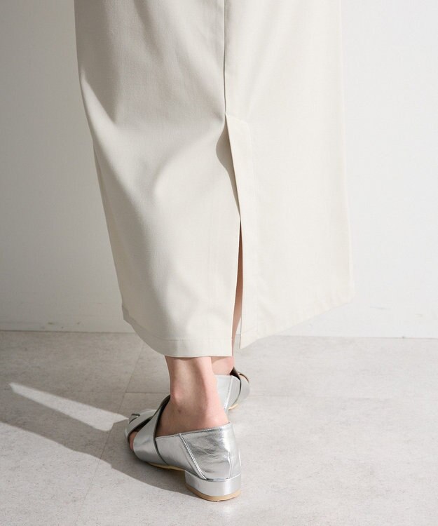 Green Parks イージーケアタック入りスカート Beige