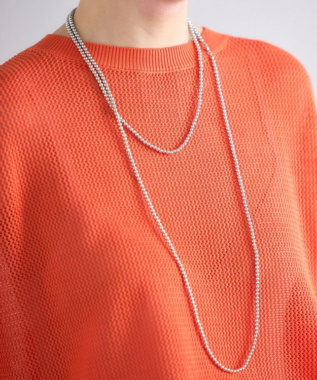 UNFILO ボールロングネックレス シルバー