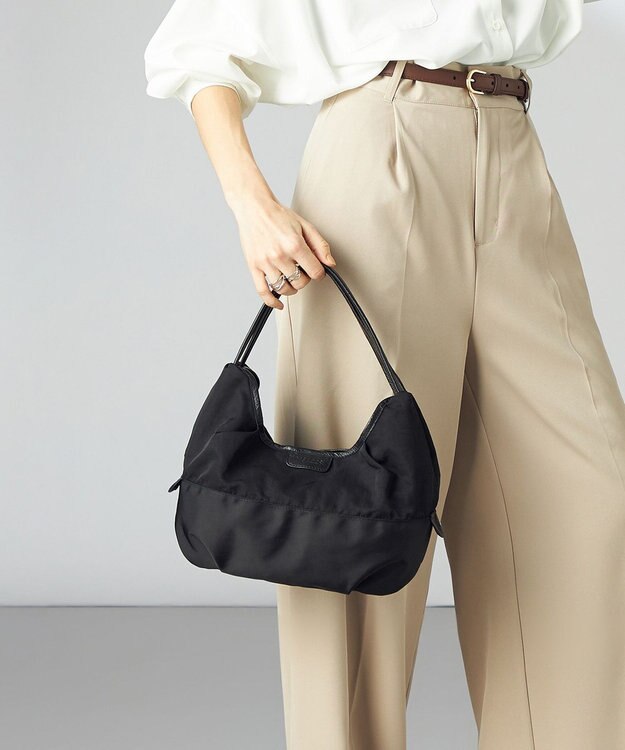 Y'SACCS シワナイロン2WAYトートバッグ SSサイズ ブラック