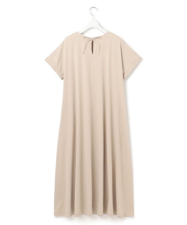 J.PRESS YORK STREET 【WOMEN】【SMOOTH JERSEY】ファブリックスリーブ ワンピース ベージュ系
