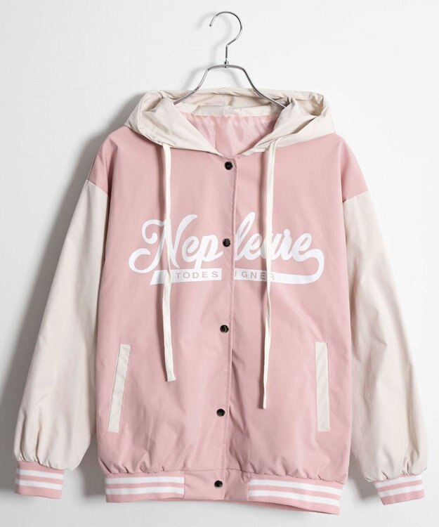 WEGO フード付きブルゾン ピンク