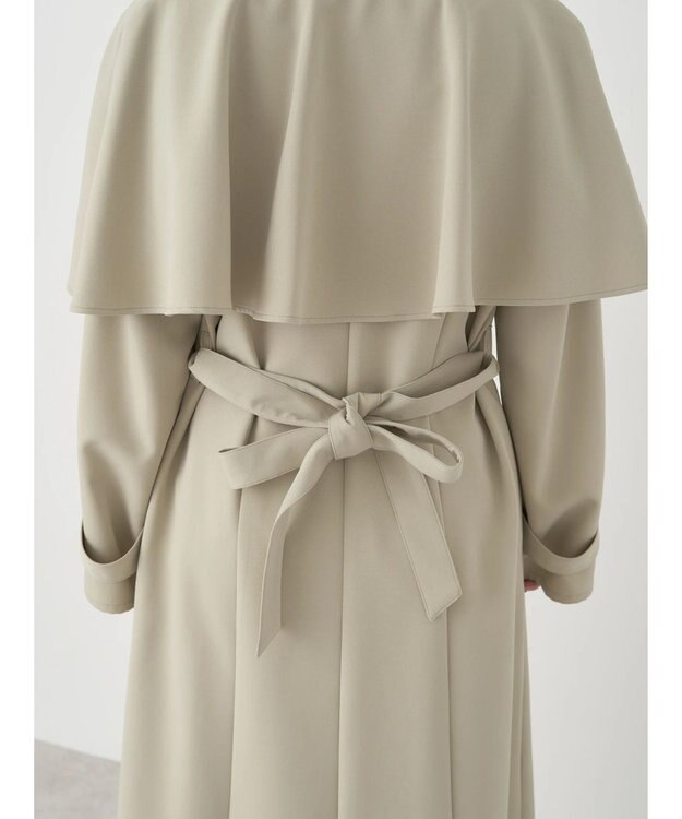 earth music&ecology ２ＷＡＹケープトレンチコート Light Khaki