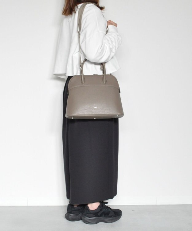 blancle シュリンクレザー  エンベディッド2WAYボストン BLACK