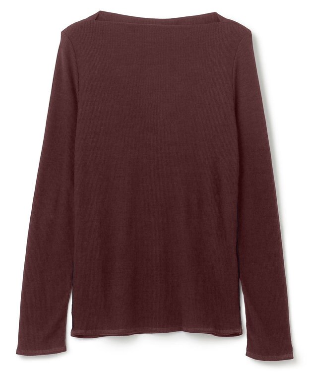 BEIGE， 【一部店舗限定・洗える】FORD / ボートネックトップス Bordeaux
