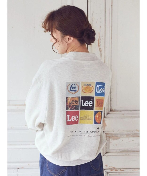 earth music&ecology Ｌｅｅ×ｅ．ｍ．ａ．ｅ．バックプリントプルオーバー Oatmeal