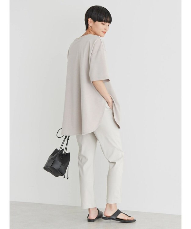 AMERICAN HOLIC 抗菌防臭　Ｄａｉｌｙ！　裾ラウンドカットチュニック1 Gray Beige