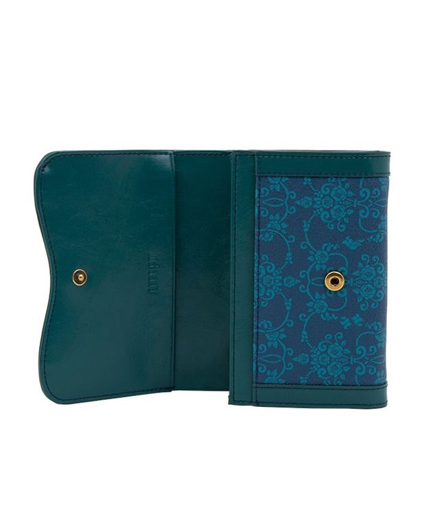 ANNA SUI リーブル 内Lファスナー二つ折り財布 ネイビー