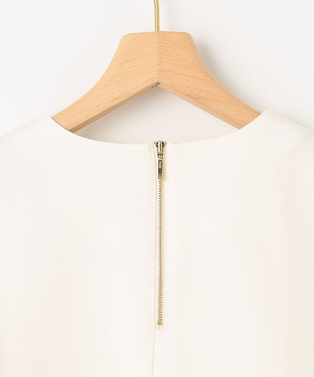 組曲 L 【WEB限定】ランタンスリーブミニ裏毛 プルオーバー アイボリー系