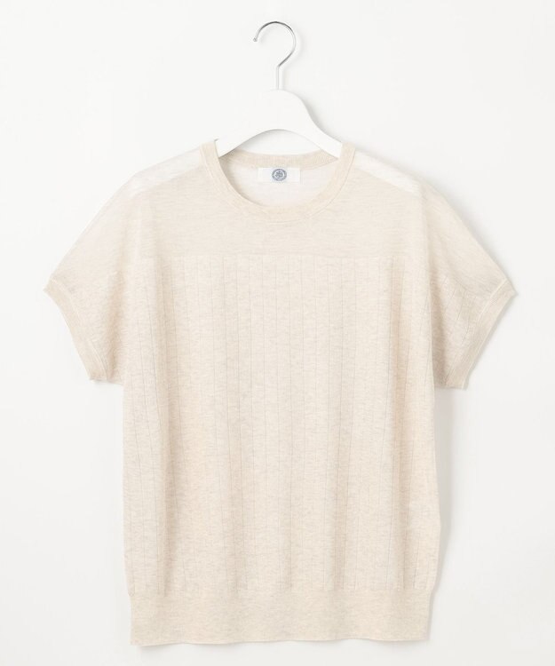 J.PRESS LADIES L 【WEB限定カラーあり・洗える】Vis/Peスパーク ストライプ ニット ナチュラル系