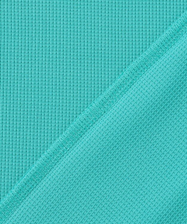 23区GOLF 【MEN】 4色から選べる ミニワッフルモックネック ターコイズブルー系
