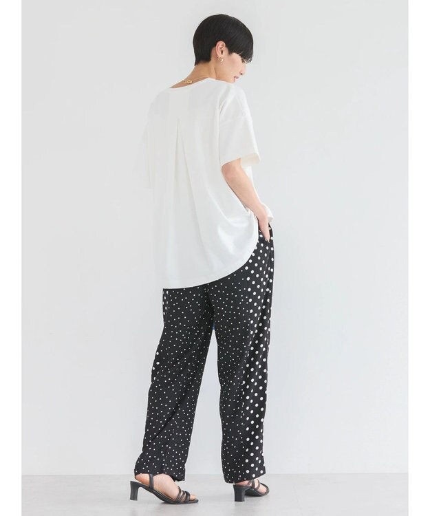 AMERICAN HOLIC 接触冷感バックタックポンチプルオーバー Off White