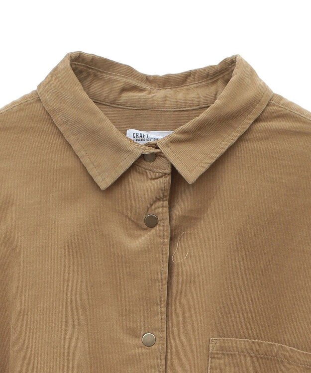 CRAFT STANDARD BOUTIQUE コーデュロイシャツ Camel