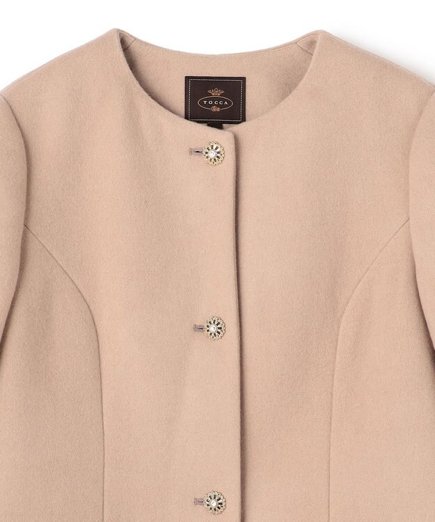 TOCCA 【消臭】FUR BOX ウールコート ブラウン系