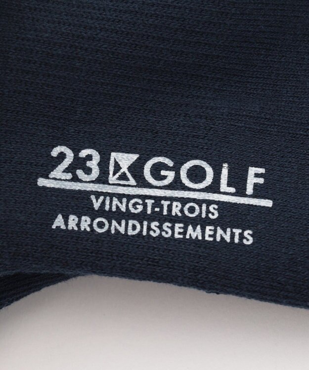 23区GOLF 【MEN】ロゴハーフソックス ネイビー系