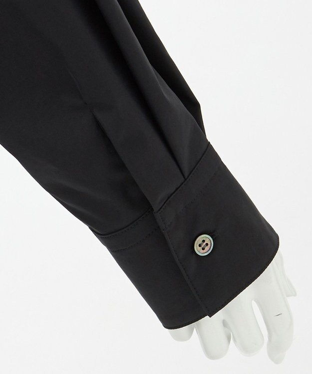 23区 S 【GOLD LABEL】ライトタフタ チュール刺繍 シャツ ブラック系