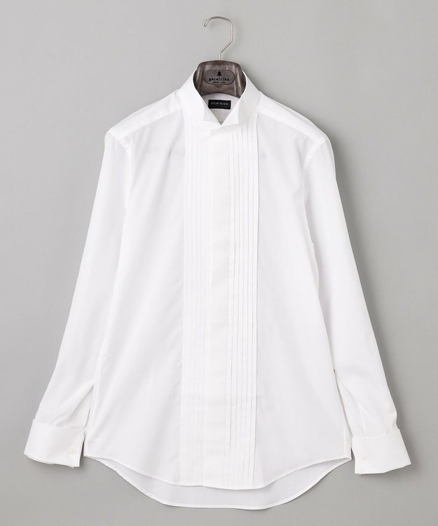 GOTAIRIKU 【WEAR BLACK】ブザム比翼ウィングカラー ドレスシャツ ホワイト系