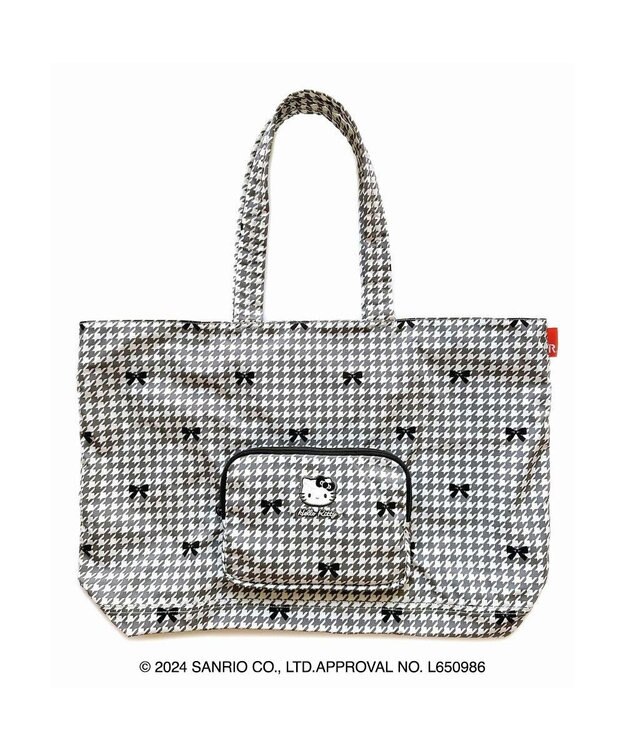 ROOTOTE 8395【サンリオ】IP.グランデ.パッカブル.ハローキティ-A 01：ハウンドトゥース