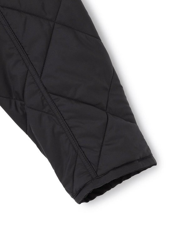 ICB L 【リバーシブル着用可能】 リバーシブルキルト ミドル丈コート チャコール×ブラック系