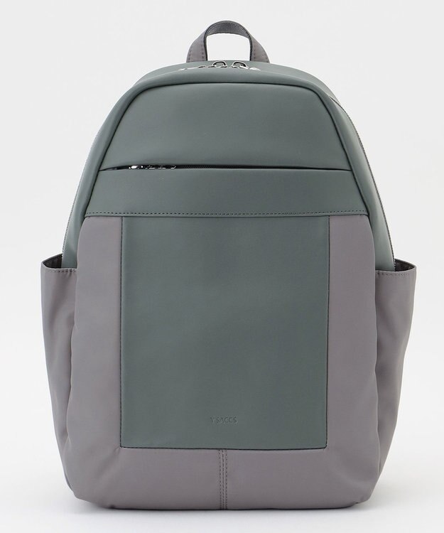 Y'SACCS 【ムック本掲載】ブロックモチーフリュックサック ライトグリーン