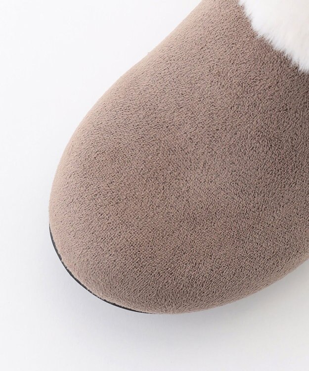 ANY KIDS リボンフェイクファーブーツ ブラウン