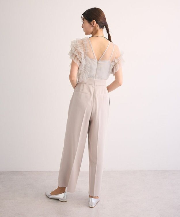 Green Parks ・Ｒａｉｌｍｅ　チュールフリルオールインワン Gray