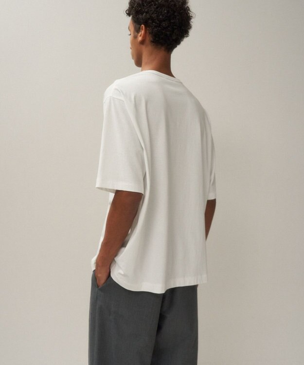 ATON DRY COTTON JERSEY | クルーネックTシャツ - UNISEX WHITE