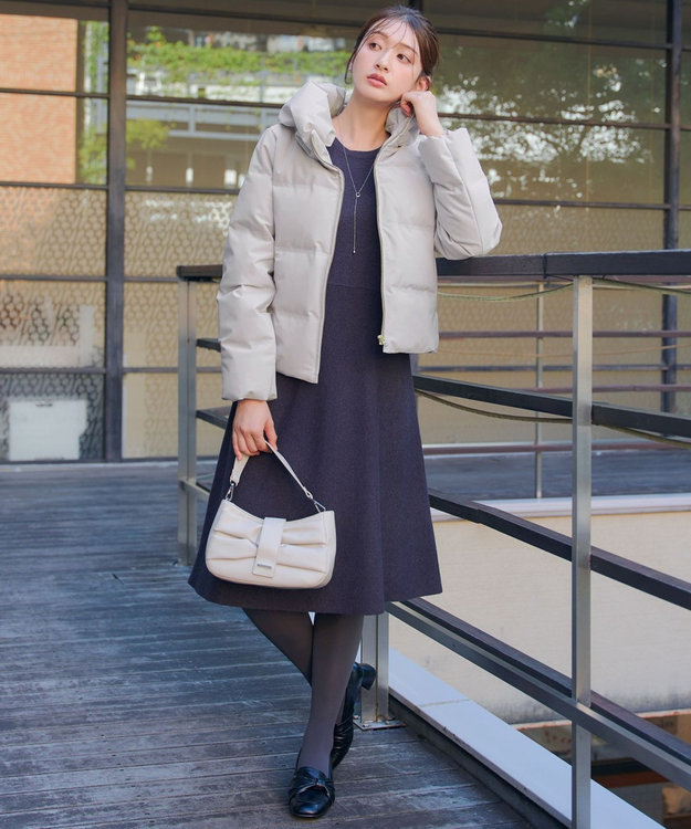 Tiaclasse 【安田美沙子さん着用・新色追加】シームレスダウンコート グレー