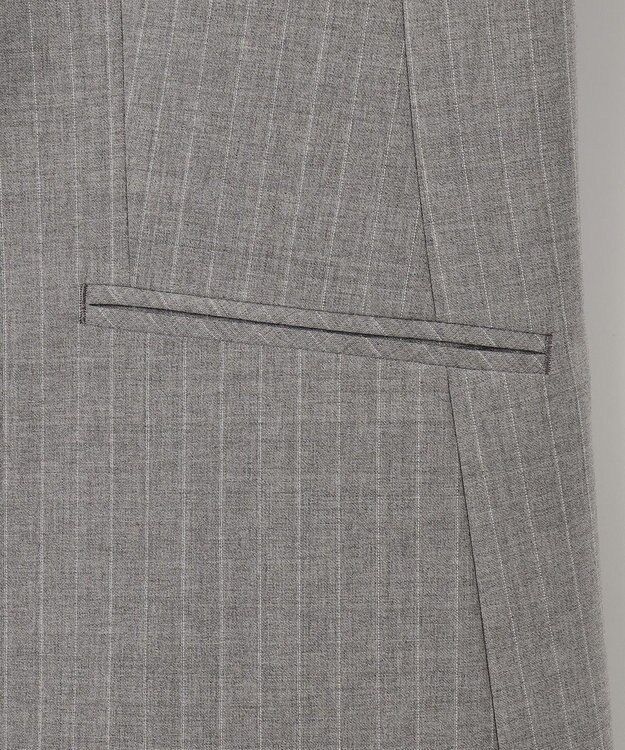 J.PRESS LADIES 【セットアップ対応】BAHARIYE2 ノーカラー ジャケット ライトグレー系1