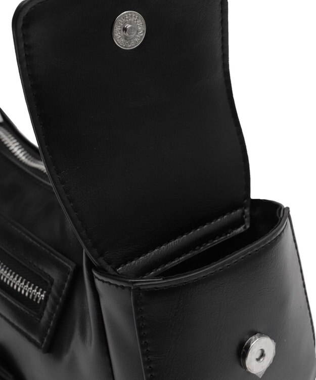 WEGO キラキラチャーム付きベルトショルダー ブラック