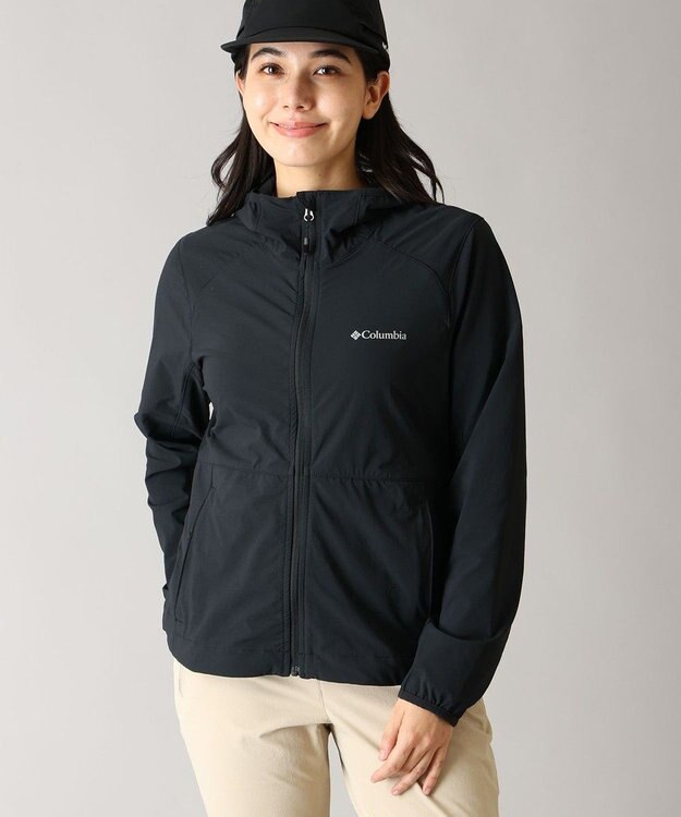 Columbia Columbia/ ヘザーキャニオンIIフーデッドソフトシェル /コロンビア Black