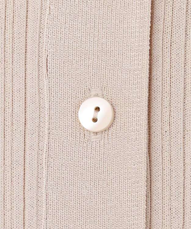 自由区 【カトリエムブーケ】Cotes melangees a la soie ボタンフロントトップス グレー