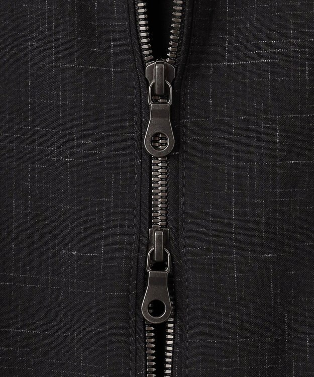 JOSEPH HOMME 【HIGH GRADE LINE】カスリウールワッシャー　ジップアップブルゾン ブラック系