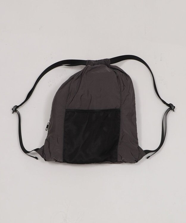 WEGO 【ユニセックス着用ITEM】ポケットデザインナップサック グレー