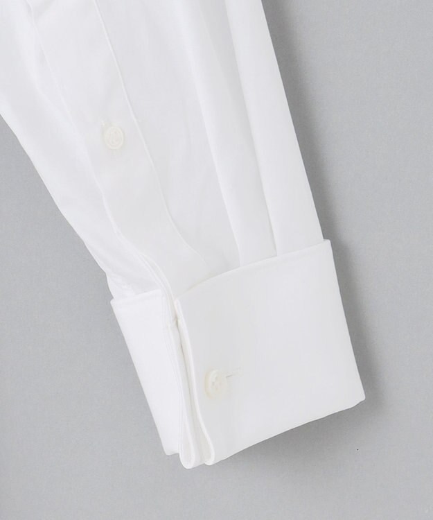 GOTAIRIKU 【WEAR BLACK】ブザム比翼ウィングカラー ドレスシャツ ホワイト系