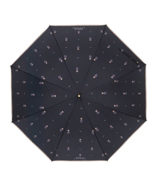 MOONBAT POLO RALPH LAUREN（ポロ ラルフローレン） 長傘 FLAG BEAR ポロベア ドット ブラック