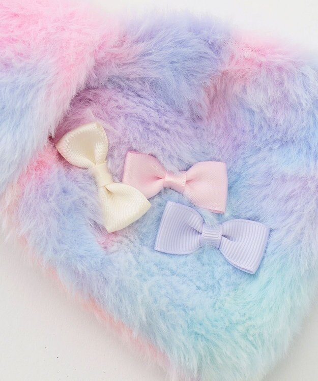 ANY KIDS リボン マフラー レインボー