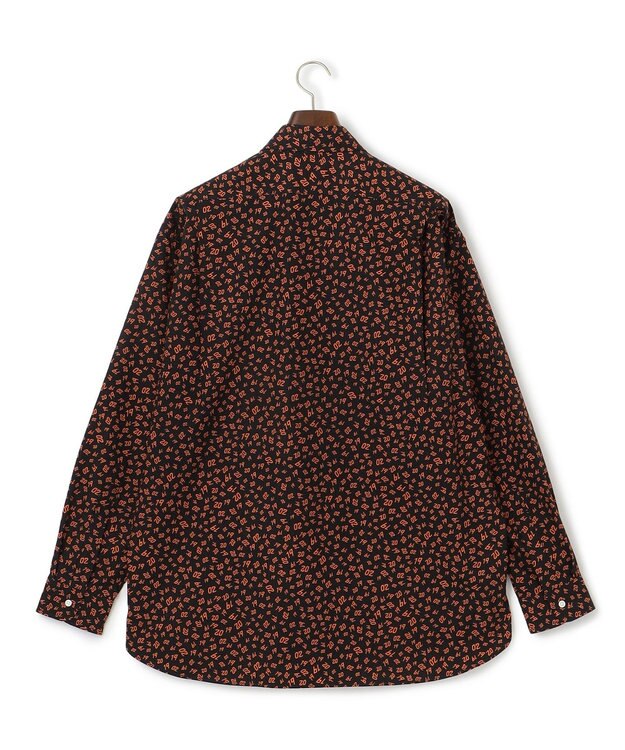 J.PRESS MEN 【J.PRESS ORIGINALS】Broad Print 1902 Regular Collar Shirt / Baggy Fit ブラック系5