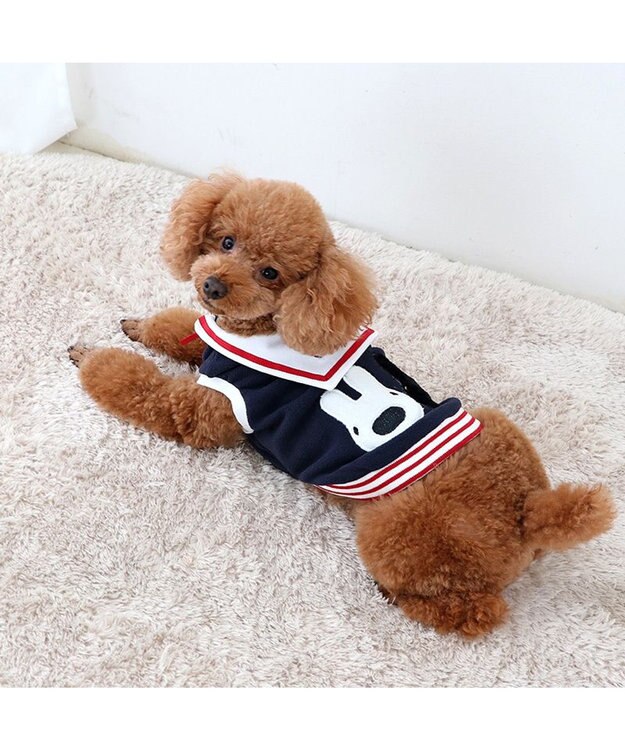 PET PARADISE リサとガスパール セーラー フリース ベスト 小型犬 ネイビー