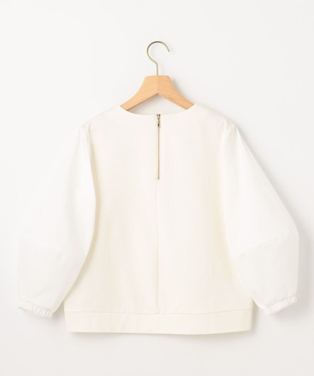 組曲 L 【WEB限定】ランタンスリーブミニ裏毛 プルオーバー アイボリー系