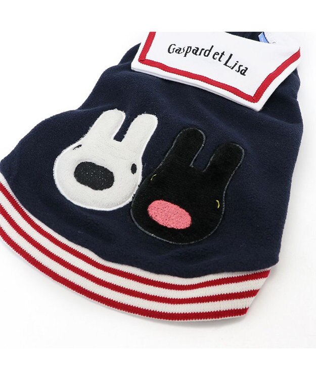 PET PARADISE リサとガスパール セーラー フリース ベスト 小型犬 ネイビー