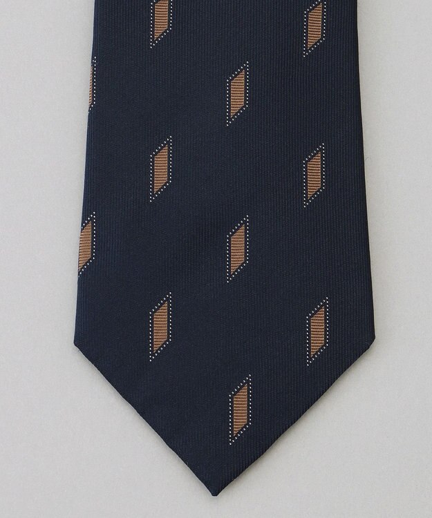 GOTAIRIKU GOTAIRIKU別注【日本製】シルク ネクタイ_ダイヤ柄 ネイビー系8