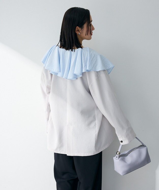 Green Parks オーバーサイズＷ釦ライトジャケット Light Gray